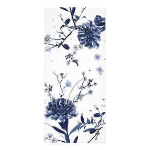 Blue flowers rack card