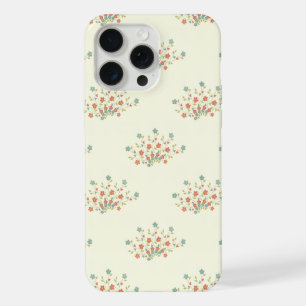 Blue Flowers, Red Flowers, Pattern Of Flowers iPhone 15 Pro Max Case