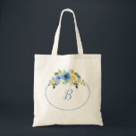 Blue flowers rustic personalised gift tote bag<br><div class="desc">Blue flowers rustic personalised gift tote bag. Violet Print ©</div>