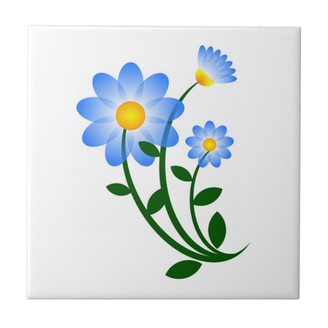 BLUE FLOWERS TILE (Front)