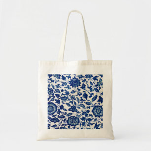 Blue flowers tote bag