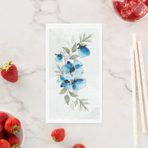 "Blue Flowers" Towels Napkin