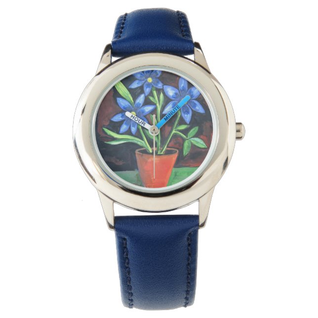 Blue Flowers Watch (Front)
