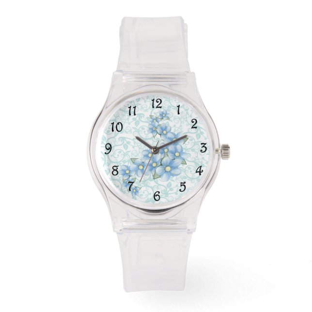 Blue Flowers Watch (Front)