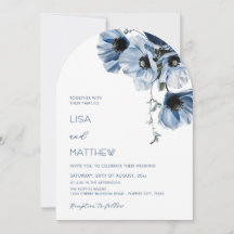 Blue Flowers White Casual