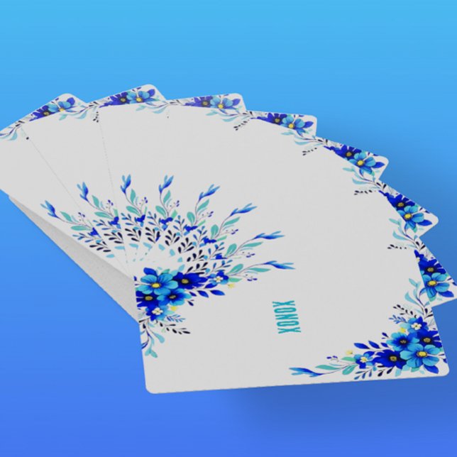 Blue Flowers XONOX Original Playing Cards (Creator Uploaded)