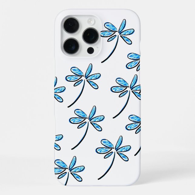 blue flowery iPhone case (Back)