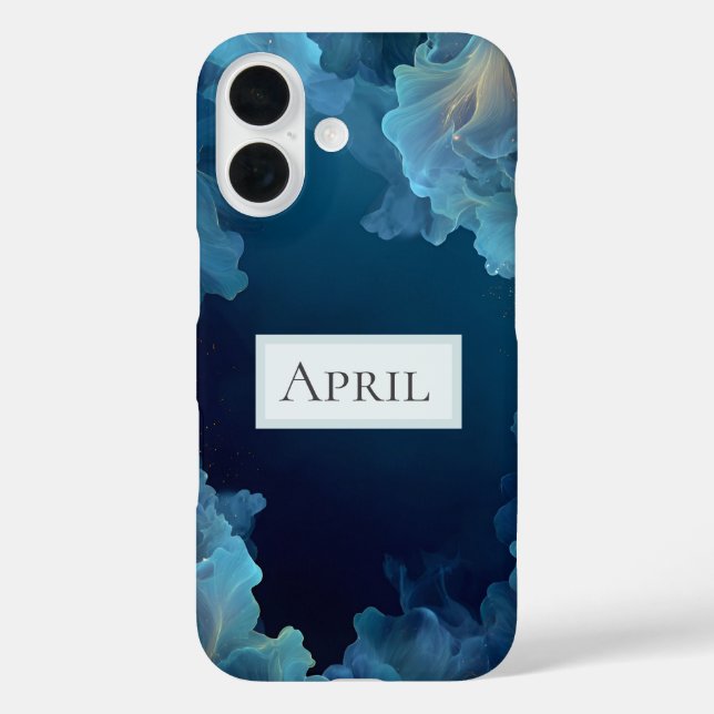 Blue Flowing Abstract  Case-Mate iPhone Case (Back)