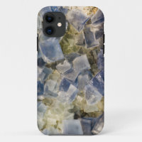 Blue Fluorite Crystals in Matrix