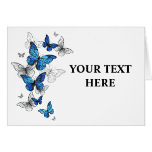 Blue Flying Butterflies Morpho