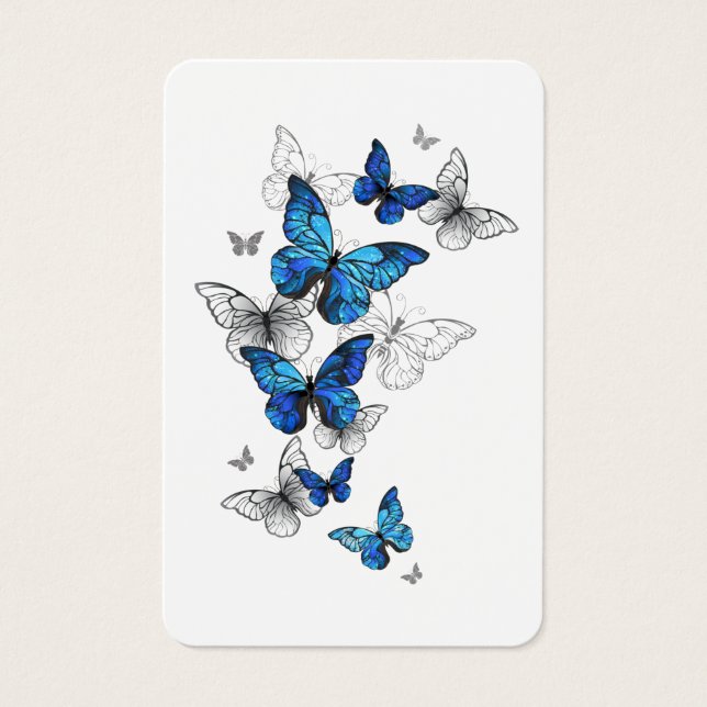 Blue Flying Butterflies Morpho (Front)