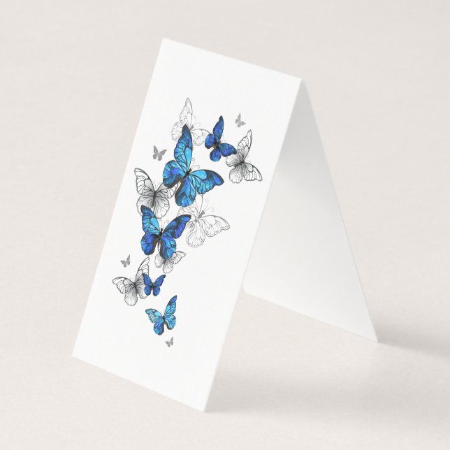 Blue Flying Butterflies Morpho (Back)