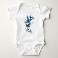 Blue Flying Butterflies Morpho