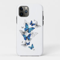 Blue Flying Butterflies Morpho