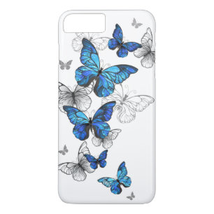 Blue Flying Butterflies Morpho Case-Mate iPhone Case