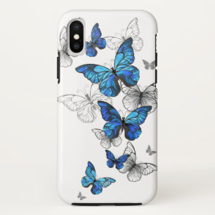 Blue Flying Butterflies Morpho Case-Mate iPhone Case
