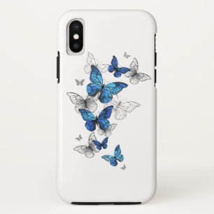 Blue Flying Butterflies Morpho Case-Mate iPhone Case