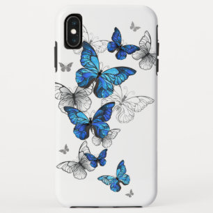 Blue Flying Butterflies Morpho Case-Mate iPhone Case