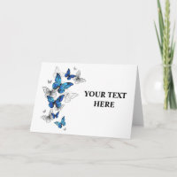 Blue Flying Butterflies Morpho