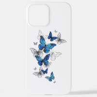 Blue Flying Butterflies Morpho