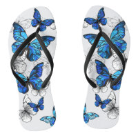 Blue Flying Butterflies Morpho