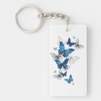 Blue Flying Butterflies Morpho