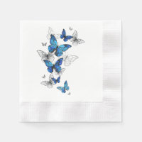 Blue Flying Butterflies Morpho