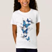 Blue Flying Butterflies Morpho