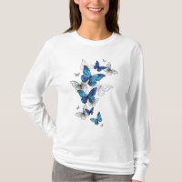 Blue Flying Butterflies Morpho