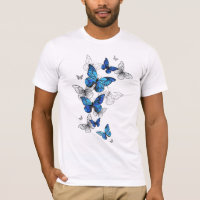 Blue Flying Butterflies Morpho