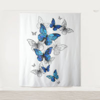 Blue Flying Butterflies Morpho