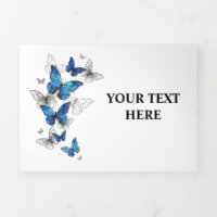 Blue Flying Butterflies Morpho