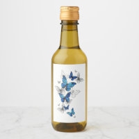 Blue Flying Butterflies Morpho