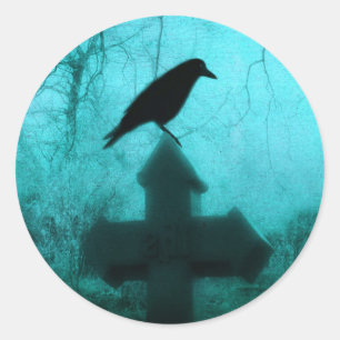 Blue Fog Classic Round Sticker