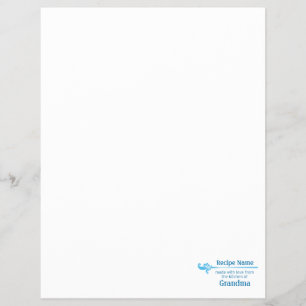 Blue Food Label Flyer