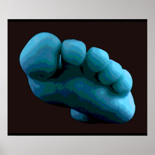 Blue Foot, 2005 Computer Art. Poster