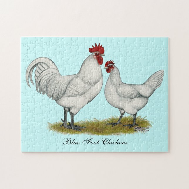Blue Foot Chickens Jigsaw Puzzle (Horizontal)
