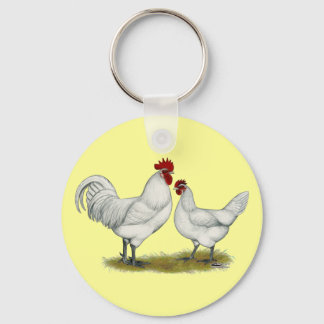 Blue Foot Chickens Key Ring