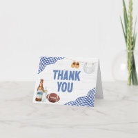 Blue Football Baby Shower