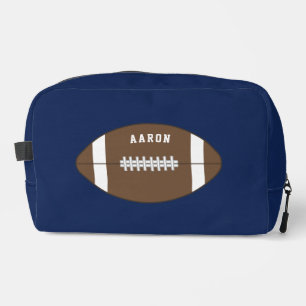 Blue Football Personalised Toiletries Bag