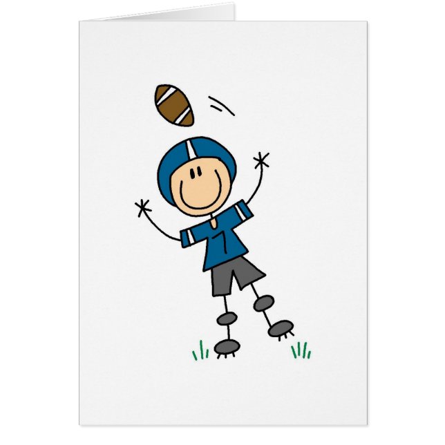 Blue Football Player Card (Front)