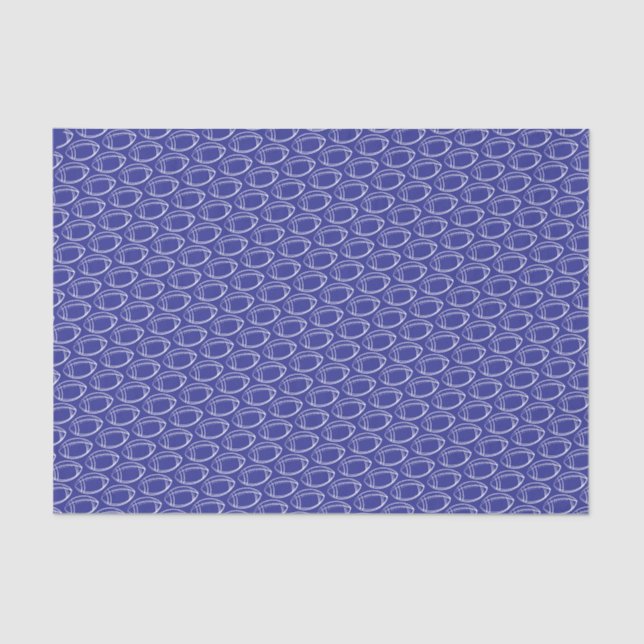 Blue Football Tissue Paper (Front)