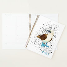 Blue Footed Bird Bobbie Planner