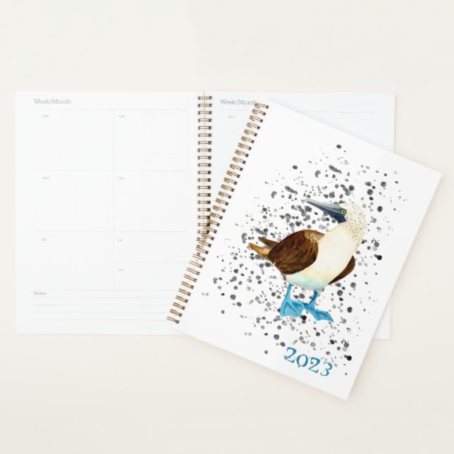 Blue Footed Bird Bobbie Planner (Display)