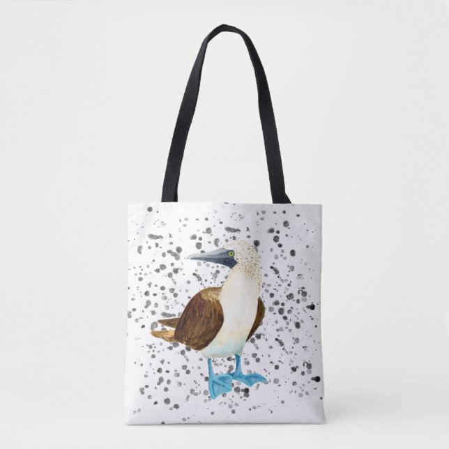 Blue Footed Bird Bobbie Tote Bag (Front)
