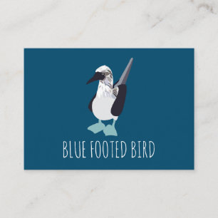 Blue-Footed Bird Seabird Bird Business Card