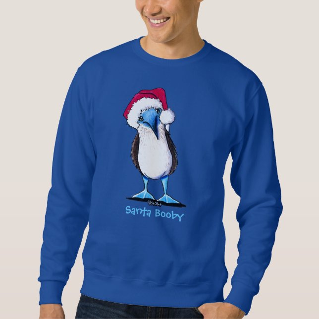 Blue Footed Booby Christmas Sweatshirt (Front)