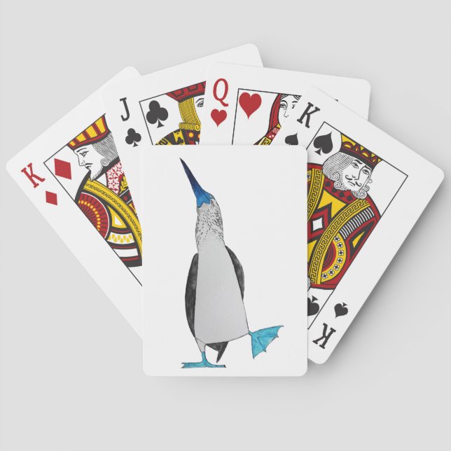 Blue Footed Booby Playing Cards (left) (Back)