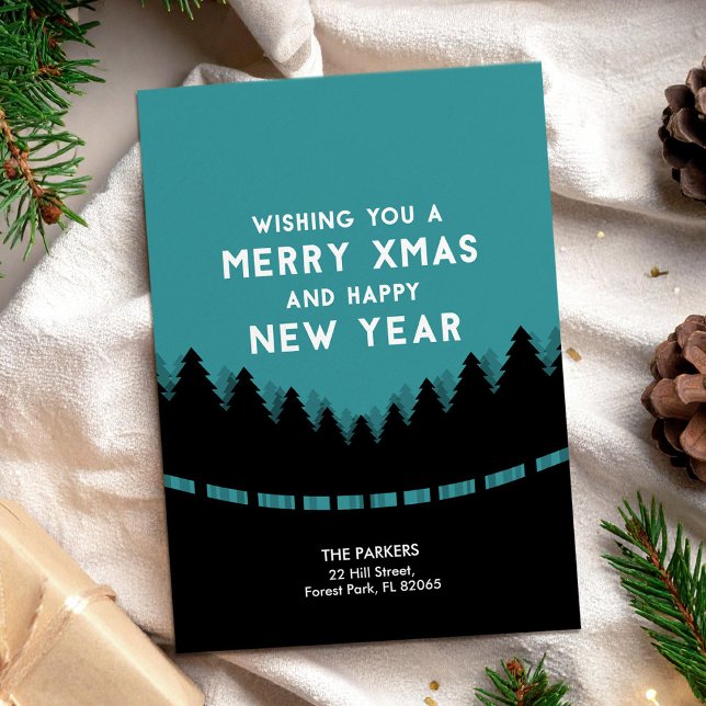 Blue forest Christmas Card (Creator Uploaded)