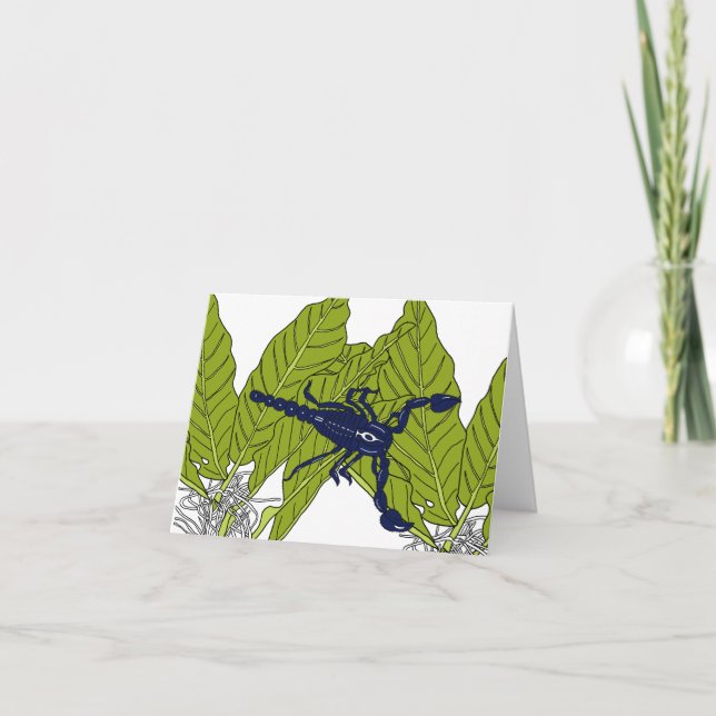 Blue forest scorpion card (Front)